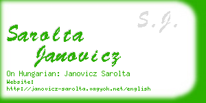 sarolta janovicz business card